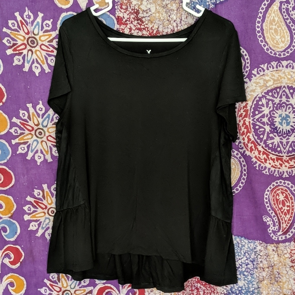 AEO Sheer-sided baby doll T